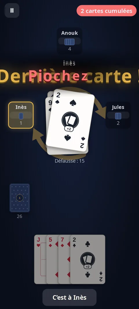 Des cartes d’attaque qui se cumulent